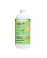be natural Callus Eliminator 34 oz with orange scent, softens and breaks down tough calluses in minutes.